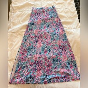 Lilly Pulitzer Adea Maxi Skirt - Multi Bahamian Rhapsody Engineered print.